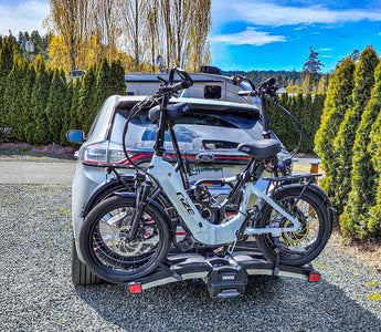 electric bicycle car racks Mini Dual Rack for E Bikes This new bike rack has a sleek and modern design and can carry up to two 70 lb Hitch Bike Rack Young